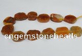 CAG7402 15.5 inches 25*30mm - 30*35mm freeform dragon veins agate beads