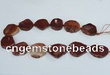 CAG7409 15.5 inches 25*30mm - 30*38mm freeform dragon veins agate beads