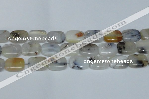 CAG7422 15.5 inches 15*20mm rectangle Montana agate beads