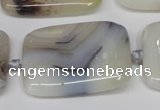 CAG7425 15.5 inches 25*35mm rectangle Montana agate beads