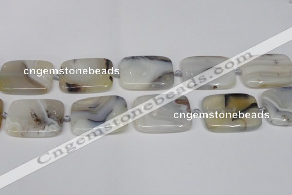 CAG7426 15.5 inches 30*40mm rectangle Montana agate beads