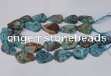 CAG7434 15.5 inches 20*30mm - 25*35mm freeform ocean agate beads