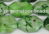 CAG7440 15.5 inches 20*30mm octagonal crazy lace agate beads