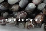 CAG747 15.5 inches 10*14mm faceted egg-shaped botswana agate beads