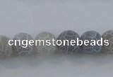 CAG7478 15.5 inches 4mm round frosted agate beads wholesale