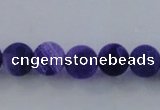 CAG7510 15.5 inches 4mm round frosted agate beads wholesale