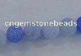 CAG7528 15.5 inches 8mm round frosted agate beads wholesale