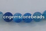 CAG7535 15.5 inches 6mm round frosted agate beads wholesale