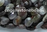 CAG754 15.5 inches 8*10mm faceted oval botswana agate beads