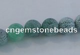 CAG7544 15.5 inches 8mm round frosted agate beads wholesale