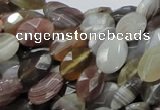 CAG755 15.5 inches 10*12mm faceted oval botswana agate beads