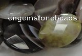 CAG758 15.5 inches 18*24mm faceted oval botswana agate beads