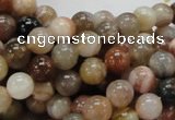 CAG763 15.5 inches 8mm round yellow agate gemstone beads wholesale