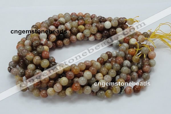 CAG764 15.5 inches 10mm round yellow agate gemstone beads wholesale