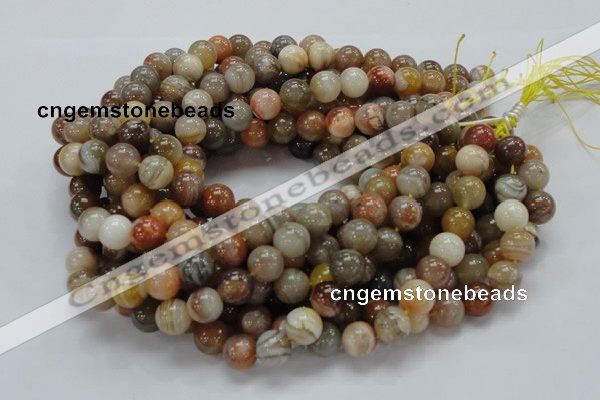 CAG765 15.5 inches 12mm round yellow agate gemstone beads wholesale