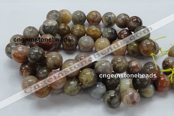 CAG769 15.5 inches 20mm round yellow agate gemstone beads wholesale