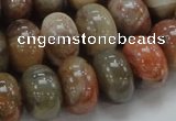 CAG771 15.5 inches 12*18mm rondelle yellow agate gemstone beads