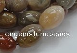 CAG773 15.5 inches 13*19mm rice yellow agate gemstone beads