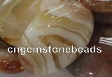 CAG785 15.5 inches 30*40mm oval yellow agate gemstone beads