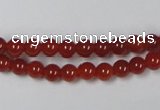 CAG7855 15.5 inches 3mm round red agate beads wholesale