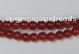 CAG7856 15.5 inches 4mm round red agate beads wholesale