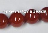 CAG7858 15.5 inches 20mm round red agate beads wholesale