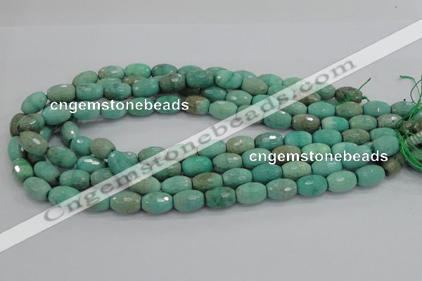 CAG7883 15.5 inches 12*16mm faceted rice grass agate beads