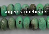 CAG7888 15.5 inches 10*14mm faceted rondelle grass agate beads