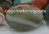 CAG801 15.5 inches 30*40mm oval rainbow agate gemstone beads