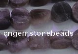 CAG8431 15.5 inches 12mm coin grey druzy agate gemstone beads