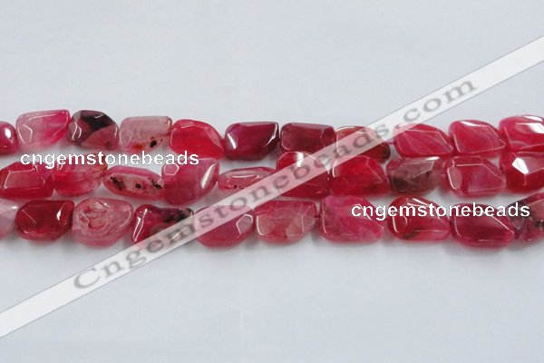 CAG8502 15.5 inches 15*20mm - 18*25mm freeform dragon veins agate beads