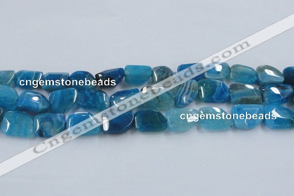 CAG8504 15.5 inches 15*20mm - 18*25mm freeform dragon veins agate beads