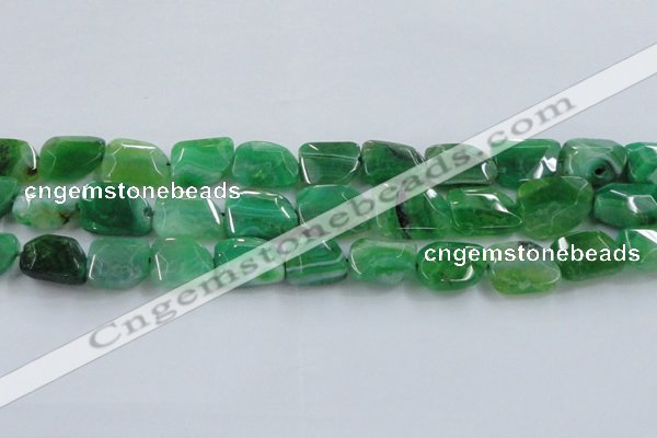 CAG8505 15.5 inches 15*20mm - 18*25mm freeform dragon veins agate beads