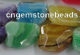 CAG8506 15.5 inches 15*20mm - 18*25mm freeform dragon veins agate beads