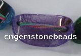 CAG8511 15.5 inches 25*35mm - 20*40mm dragon veins agate beads