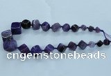 CAG8523 15.5 inches 9*10mm - 23*24mm cube dragon veins agate beads