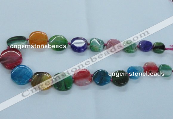 CAG8532 15.5 inches 15*18mm - 25*30mm freeform dragon veins agate beads
