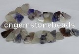 CAG8540 Top drilled 15*20mm - 25*30mm freeform dragon veins agate beads