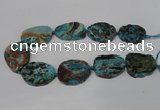 CAG8549 15.5 inches 30*40mm - 35*45mm freeform ocean agate beads