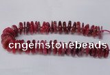 CAG8561 6*22mm - 10*26mm tyre dragon veins agate beads wholesale