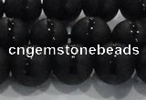 CAG8677 15.5 inches 10mm round matte tibetan agate gemstone beads