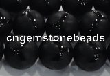 CAG8683 15.5 inches 12mm round matte tibetan agate gemstone beads