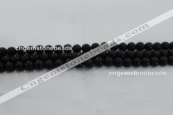 CAG8685 15.5 inches 6mm round matte tibetan agate gemstone beads