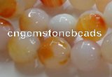 CAG869 15.5 inches 16mm faceted round agate gemstone beads