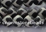 CAG8697 15.5 inches 10mm round matte tibetan agate gemstone beads