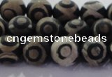 CAG8702 15.5 inches 10mm round matte tibetan agate gemstone beads