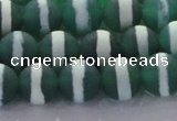 CAG8712 15.5 inches 10mm round matte tibetan agate gemstone beads