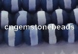 CAG8717 15.5 inches 10mm round matte tibetan agate gemstone beads