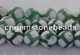 CAG8720 15.5 inches 6mm round matte tibetan agate gemstone beads