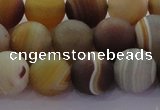 CAG8727 15.5 inches 10mm round matte madagascar agate beads